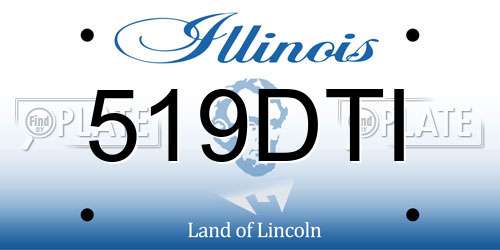 519DTI Illinois License Plate