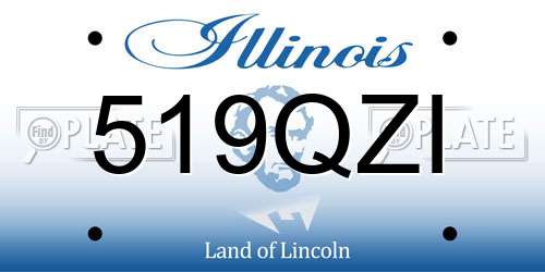 519QZI Illinois License Plate