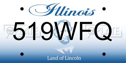 519WFQ Illinois License Plate