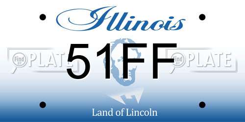 51FF Illinois License Plate