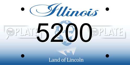 5200 Illinois License Plate