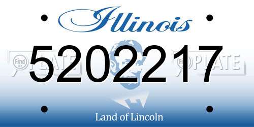 5202217 Illinois License Plate