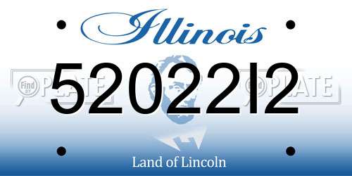 52022I2 Illinois License Plate