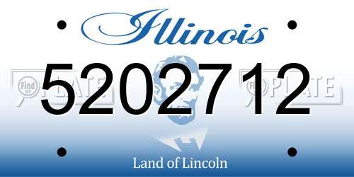 5202712 Illinois License Plate