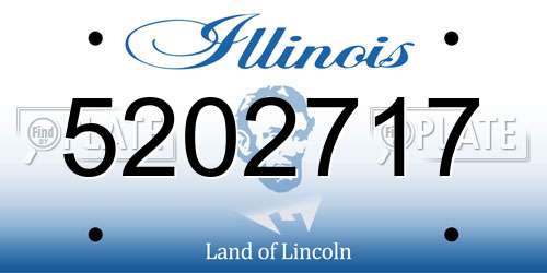 5202717 Illinois License Plate