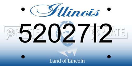 52027I2 Illinois License Plate