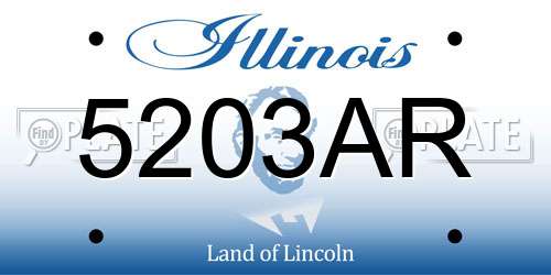 5203AR Illinois License Plate