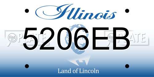 5206EB Illinois License Plate