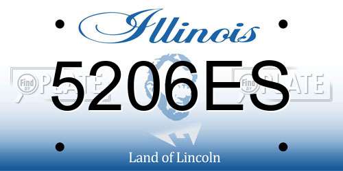 5206ES Illinois License Plate