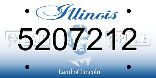 5207212 Illinois License Plate