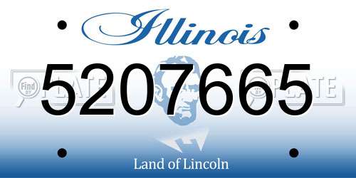 5207665 Illinois License Plate