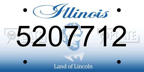 5207712 Illinois License Plate