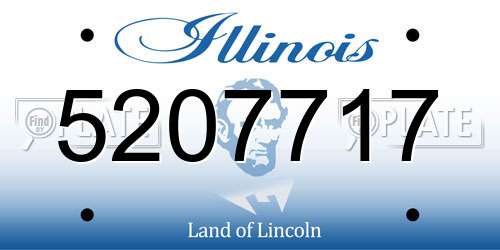 5207717 Illinois License Plate