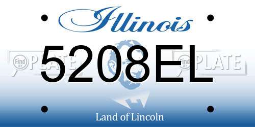5208EL Illinois License Plate