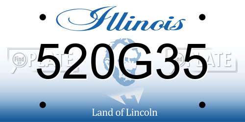 520G35 Illinois License Plate