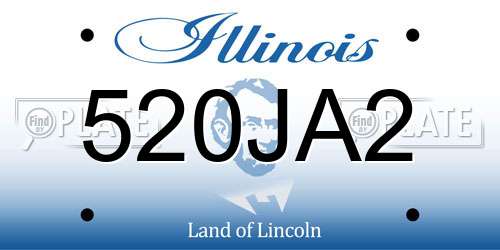 520JA2 Illinois License Plate