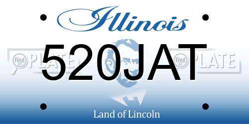 520JAT Illinois License Plate