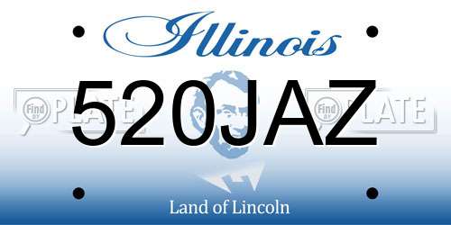 520JAZ Illinois License Plate