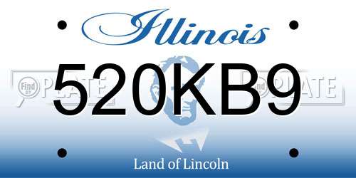 520KB9 Illinois License Plate