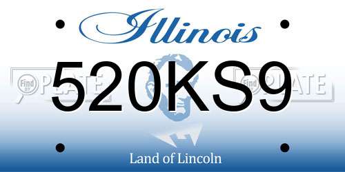 520KS9 Illinois License Plate