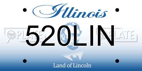 520LIN Illinois License Plate