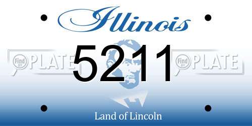 5211 Illinois License Plate