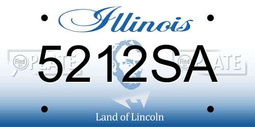 5212SA Illinois License Plate