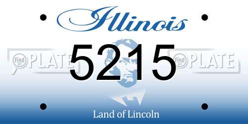 5215 Illinois License Plate