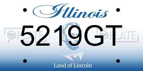 5219GT Illinois License Plate