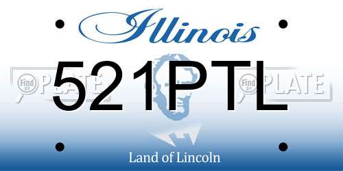 521PTL Illinois License Plate