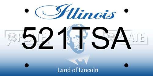 521TSA Illinois License Plate