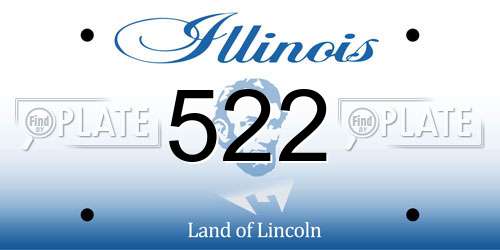522 Illinois License Plate