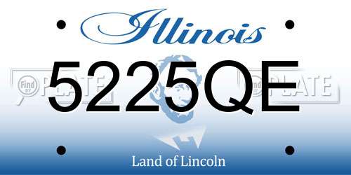 5225QE Illinois License Plate