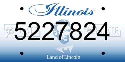 5227824 Illinois License Plate