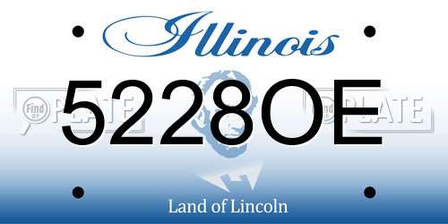 5228OE Illinois License Plate