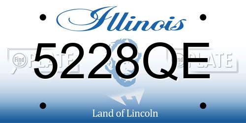 5228QE Illinois License Plate