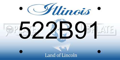 522B91 Illinois License Plate
