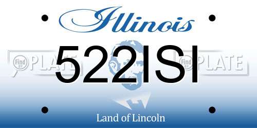 522ISI Illinois License Plate