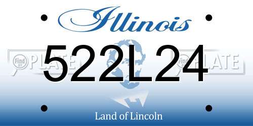 522L24 Illinois License Plate