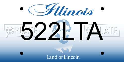 522LTA Illinois License Plate