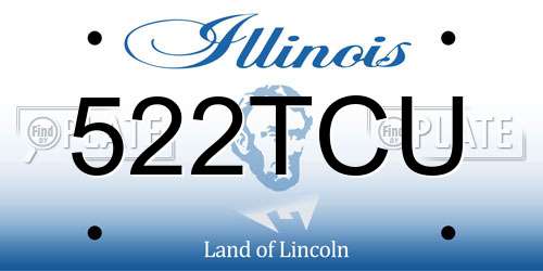 522TCU Illinois License Plate