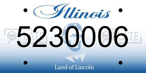 5230006 Illinois License Plate