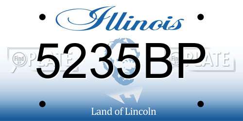 5235BP Illinois License Plate