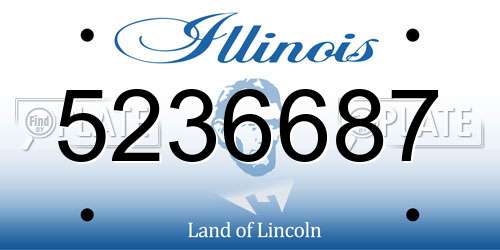 5236687 Illinois License Plate