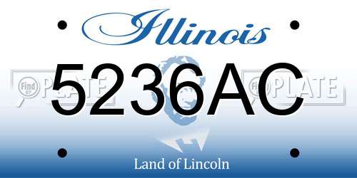 5236AC Illinois License Plate