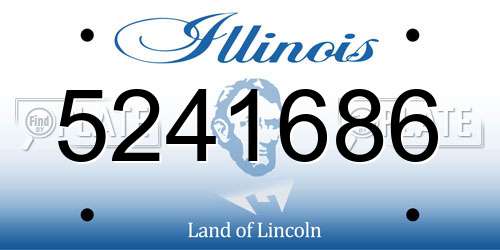 5241686 Illinois License Plate