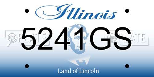 5241GS Illinois License Plate