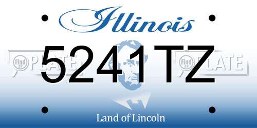 5241TZ Illinois License Plate