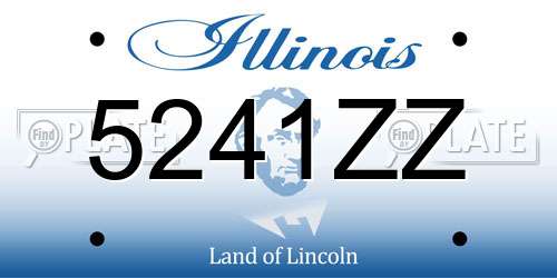 5241ZZ Illinois License Plate