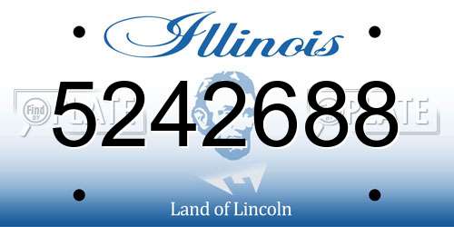 5242688 Illinois License Plate